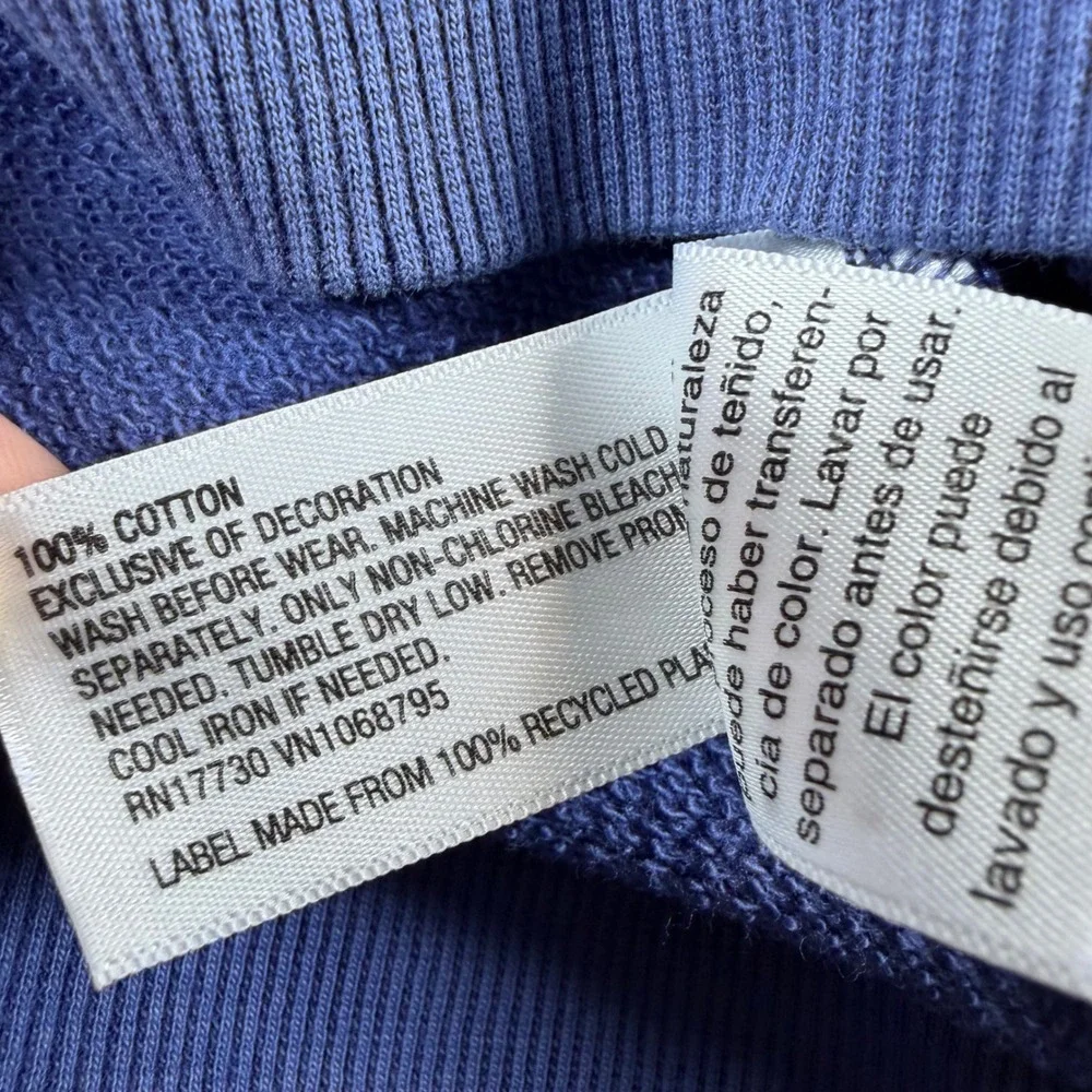 Cat & Jack Boys Blue Hooded Sweatshirt Pullover Kangaroo Pocket Size M 8/10